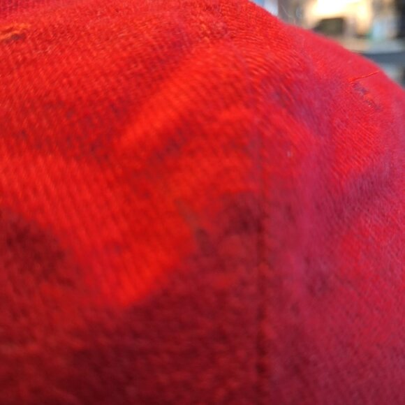 SJU Lacrosse Red Baseball Style Hat Headshots Tag KC Caps Collegiate Adjustable - Picture 4 of 7